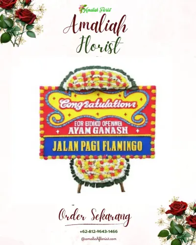 Bunga Papan Congratulation di Tempak